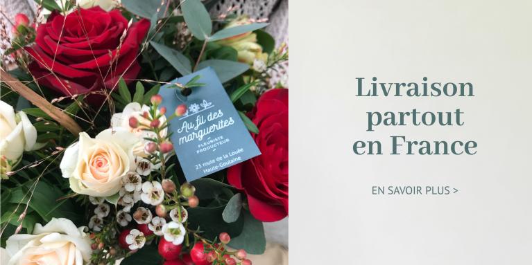 Livraison partout en France de fleurs - AU FIL DES MARGUERITES - HAUTE-GOULAINE